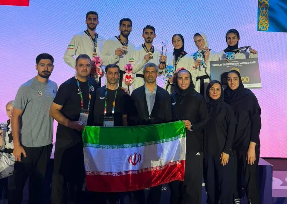 تصویر خبر: وزارت ورزش و جوانان با صدور پیامی، قهرمانی تیم ملی تکواندو در بخش میکس جام جهانی را تبریک گفت