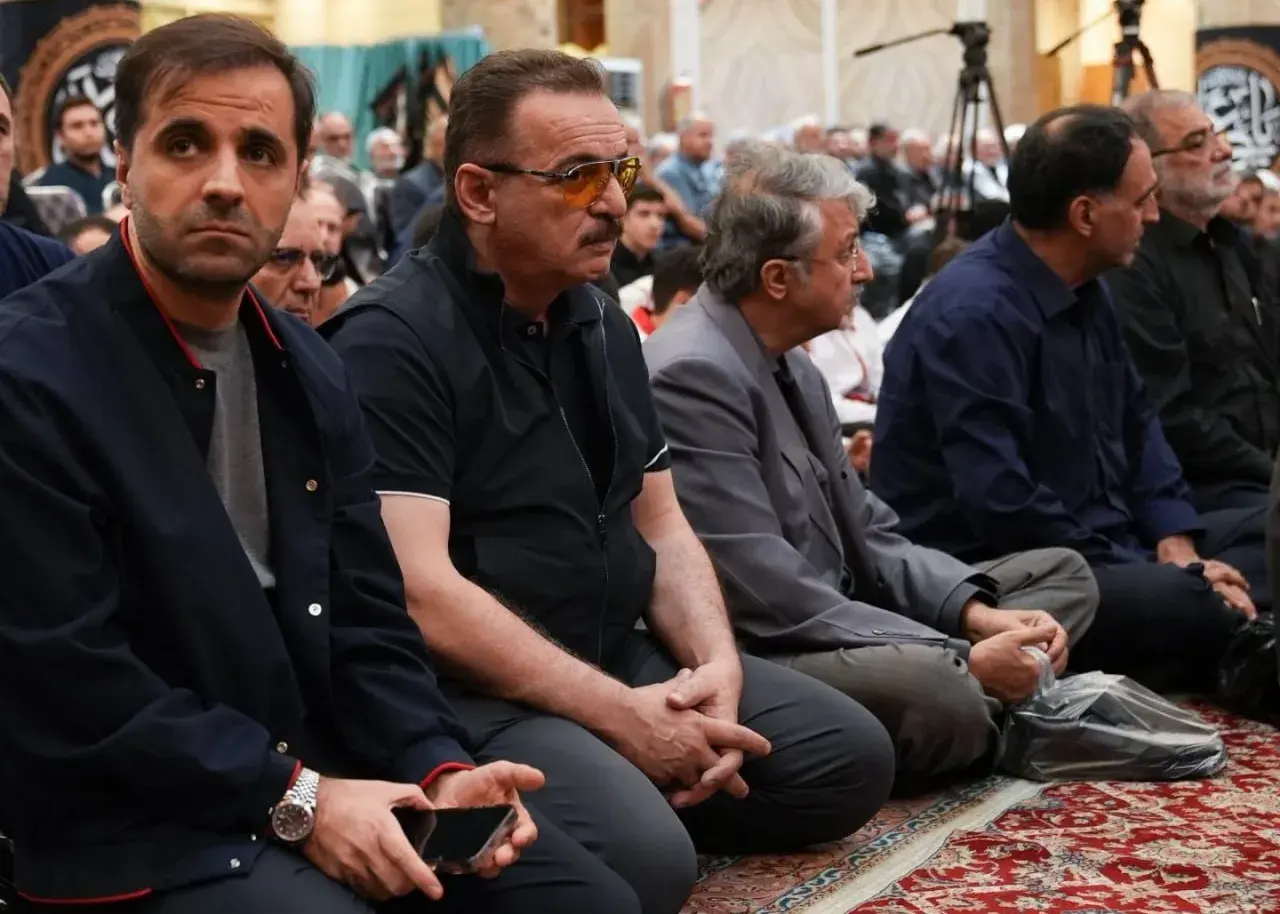 ستارههای فوتبال ایران در مراسم بزرگداشت همسر شهید رهبری انقلاب