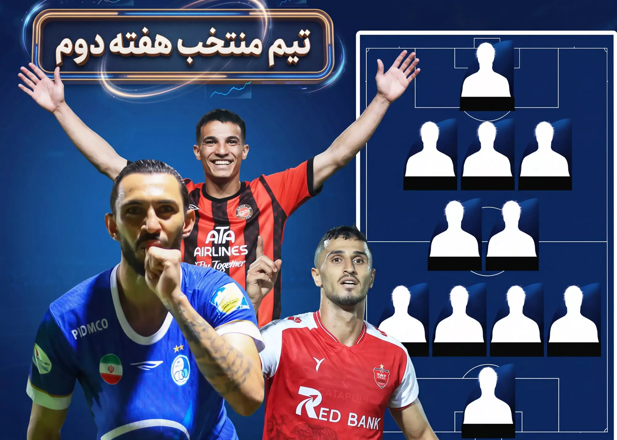 تصویر خبر: تیم منتخب هفته دوم لیگ برتر
